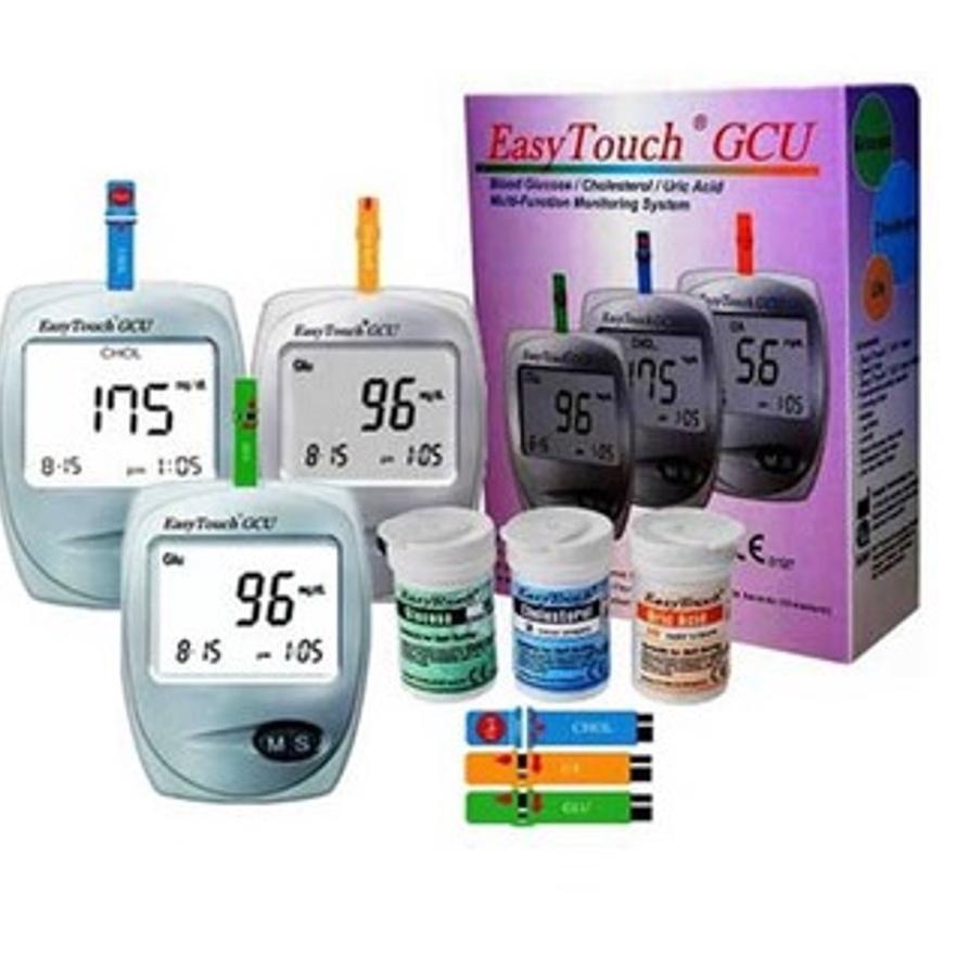 7BZ✅ EasyTouch GCU / Alat Easy touch GCU 3in1 Test Gula Darah Asam Urat Koleol Easytouch  Alat Cek K