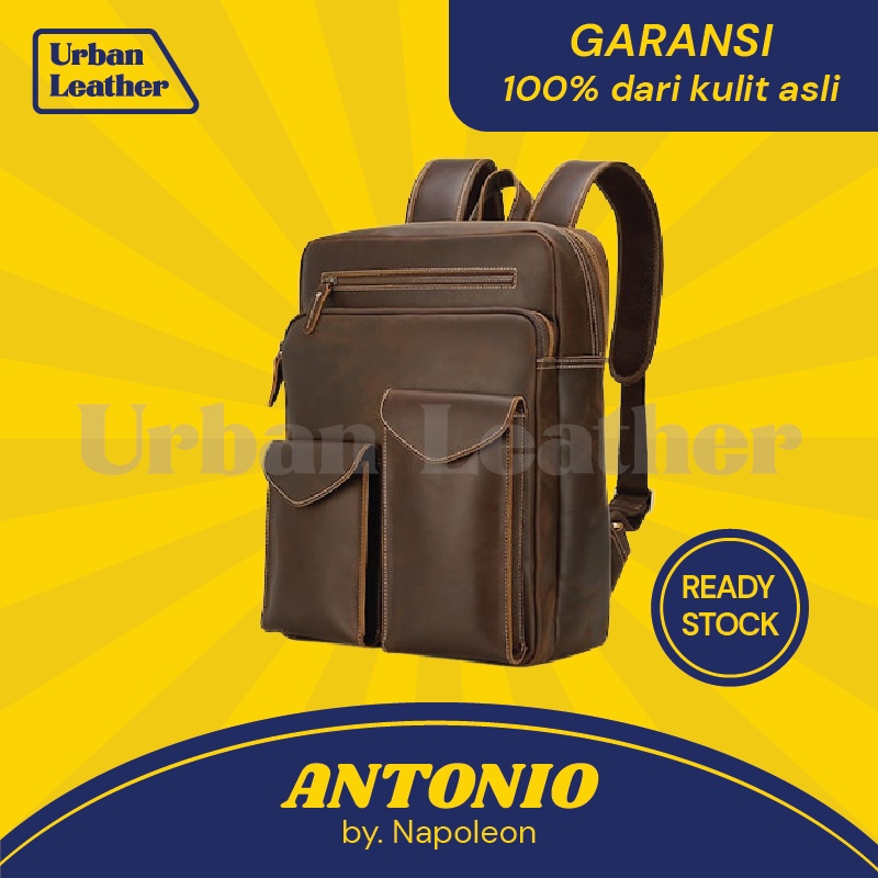 Tas Ransel Kerja Kulit Pria - ANTONIO by NAPOLEON