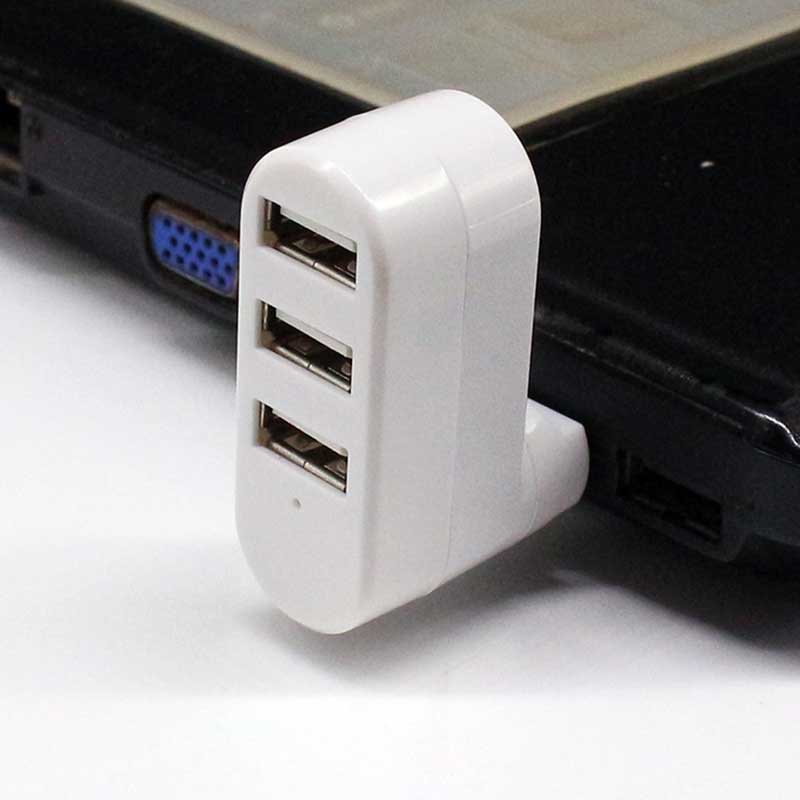 1pc Adapter Hub Usb 2.0 3 Port 2.0 Kecepatan Tinggi Untuk Komputer Pc / Laptop