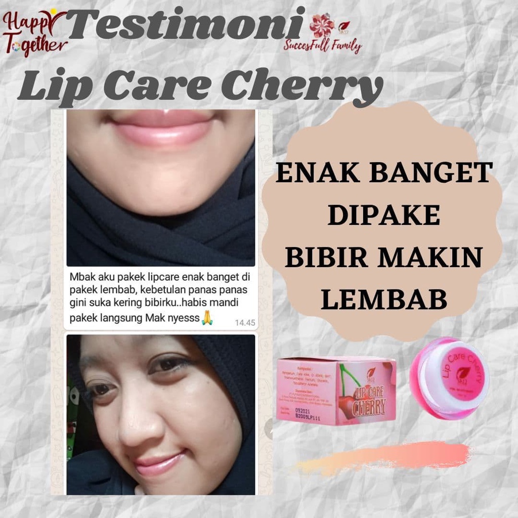 LIP CARE  LIP BALM  PENCERAH ALAMI BIBIR  PENCERAH BIBIR  ATASI BIBIR KERING  PECAH-PECAH  HITAM BPOM saudagarsr12