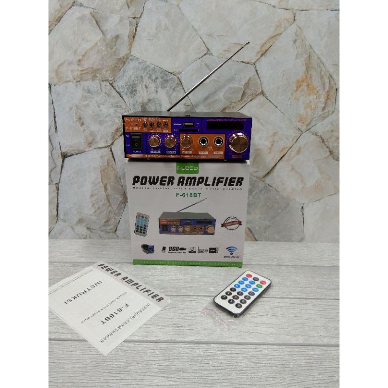 power aplifier Bluetooth fleco 618BT/ampli karaoke fleco F-618BT