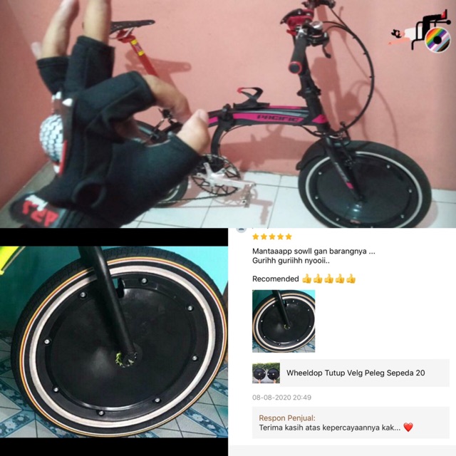 Wheeldop Tutup Velg Peleg Sepeda (Motor)