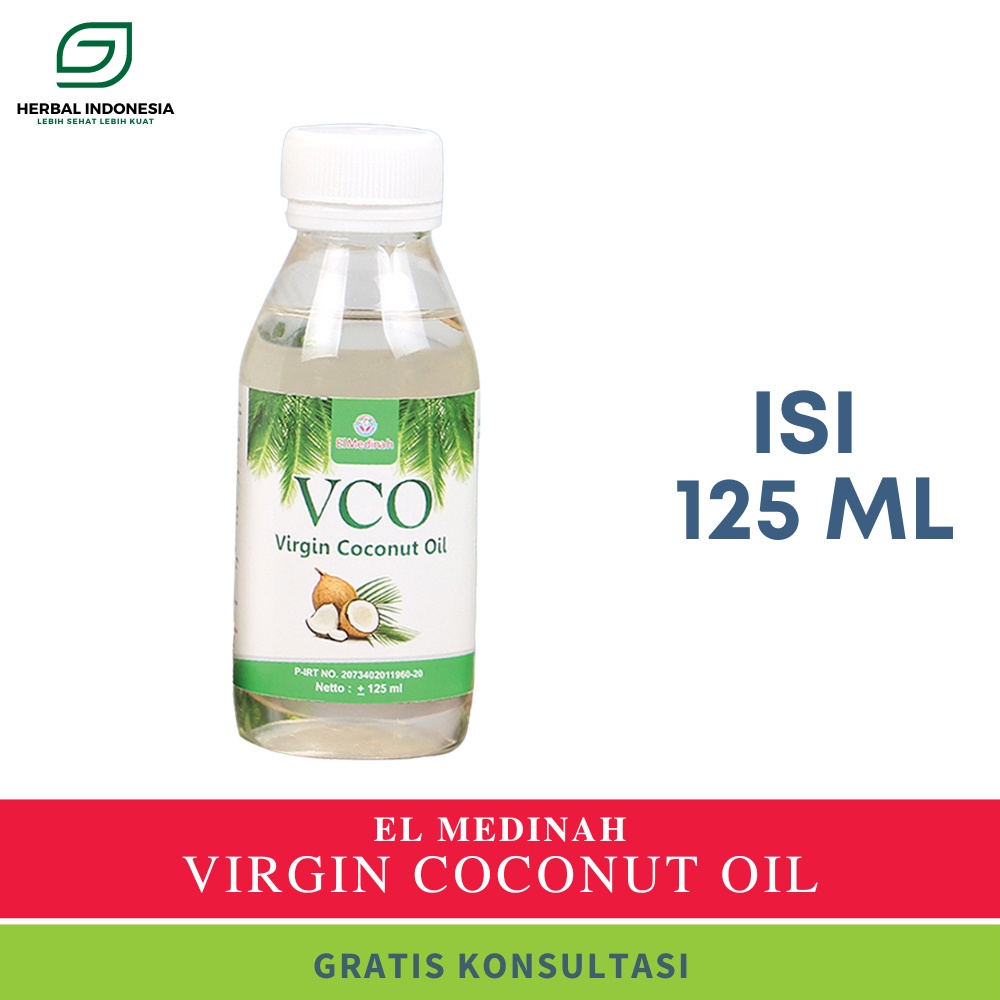 VCO EL MEDINAH 125ml Vco Terbaik | VCO Virgin Coconut Oil 125ml