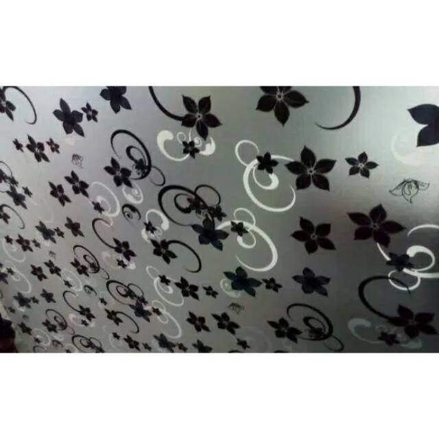 Stiker kaca motif batik 01