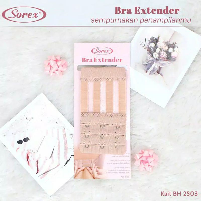 SAMBUNGAN KAIT BH BRA EXTENDER SOREX 2501; 2502; 2503 LEBIH PANJANG