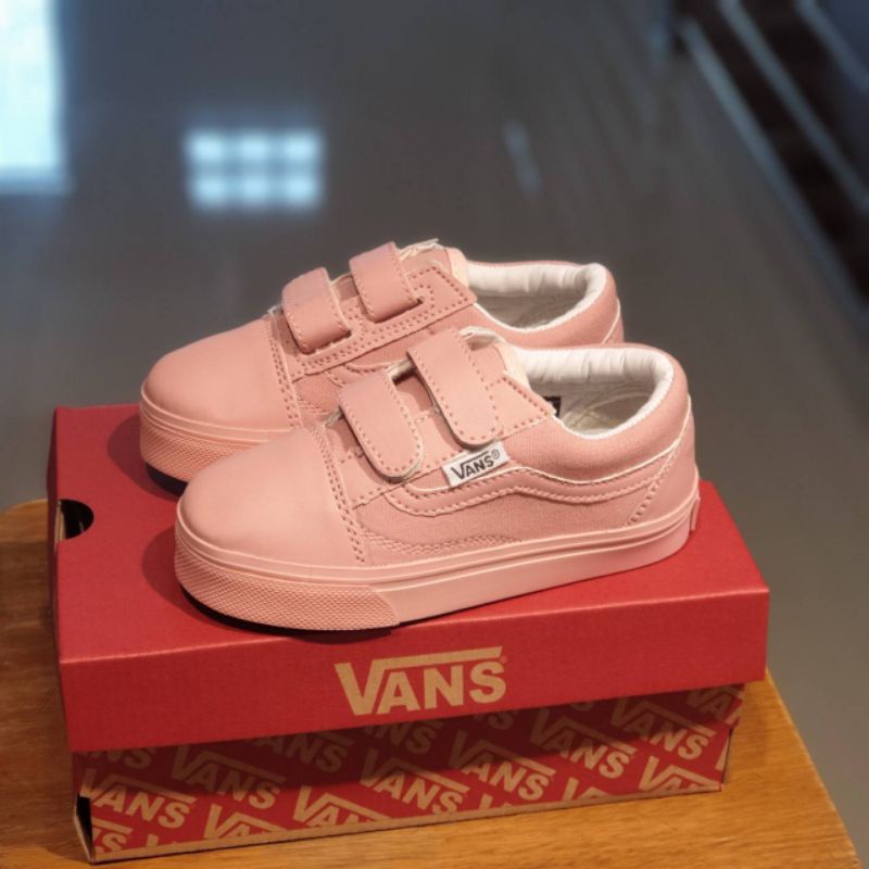 big sale!! sepatu anak perempuan Vans old SKOOL full peach sepatu anak kekinian premium import quality