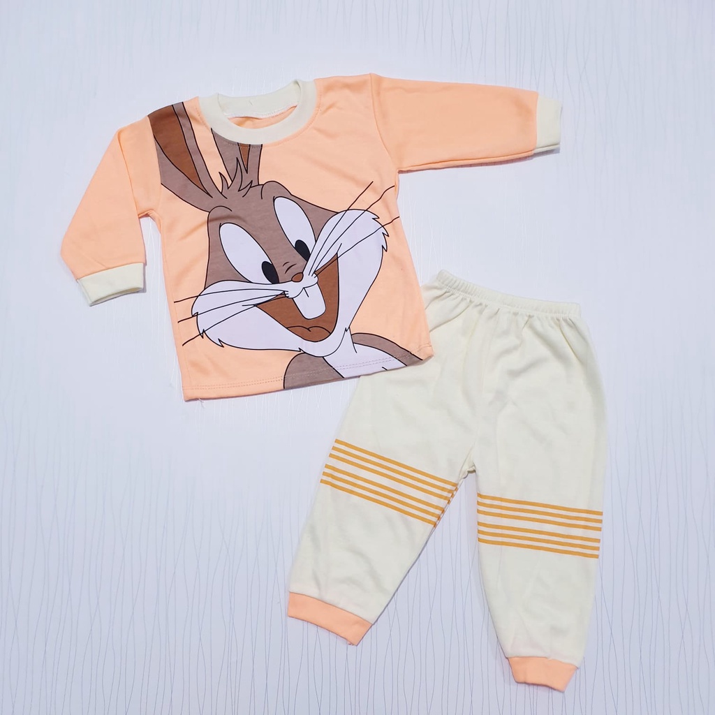 COD baby alica set pakaian tidur bayi / baju tidur anak / piyama bayi unisex