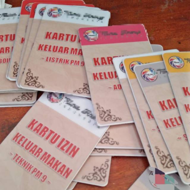 

Cetak id card bahan pvc