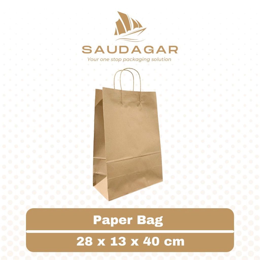 Shopping paper bag / Tas kertas belanja kado 28x13x40 cm