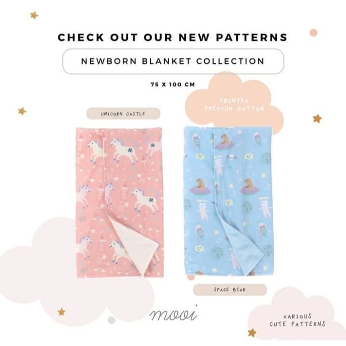 MOOI NEWBORN BLANKET / SELIMUT BAYI