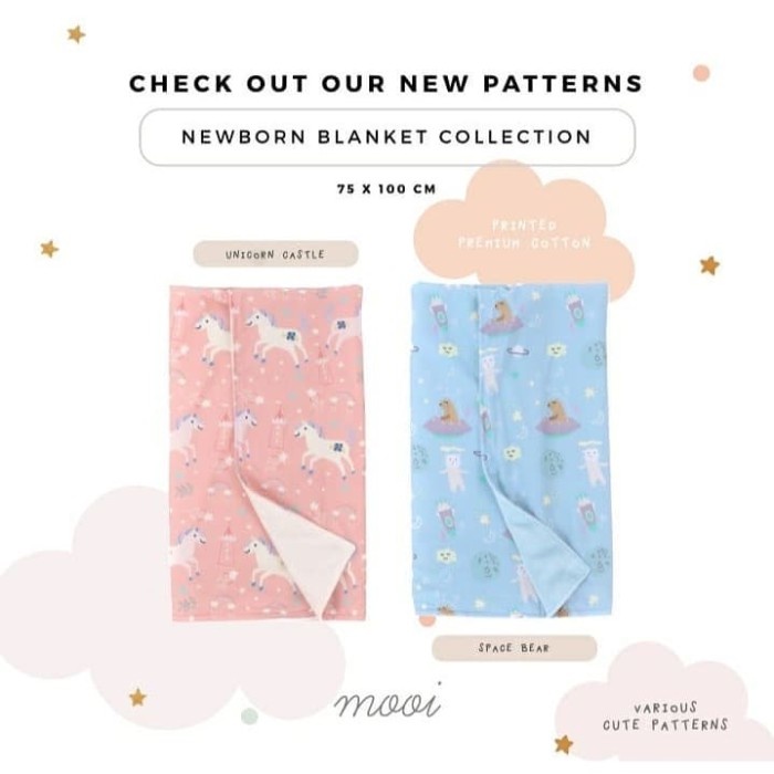 MOOI NEWBORN BLANKET / SELIMUT BAYI