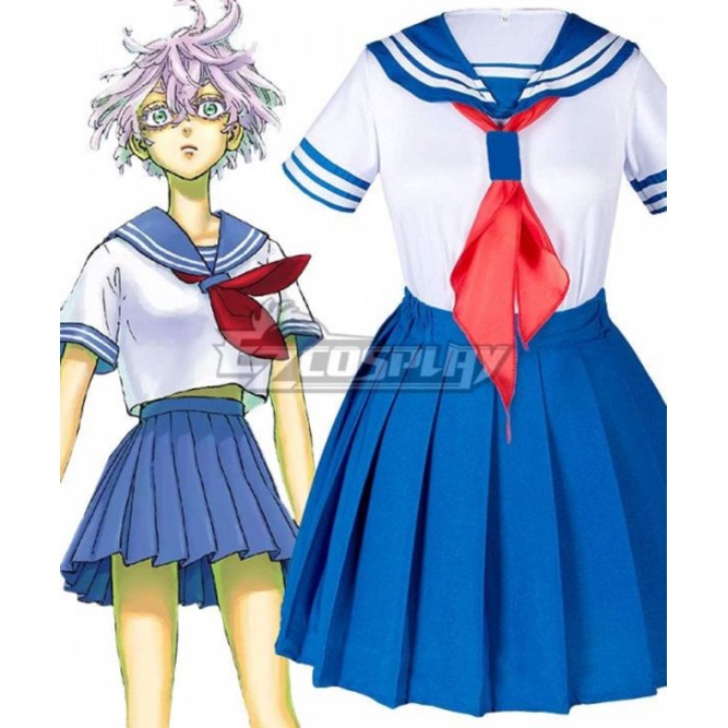 Tokyo Revengers Kawaragi Senju/Akashi Senju seifuku Ver Cosplay Costume Anime Female