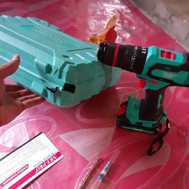 Dc343 Mesin Bor Beton 13mm Lithium Baterai Cordless 20v Dc-343 Nrt Pro