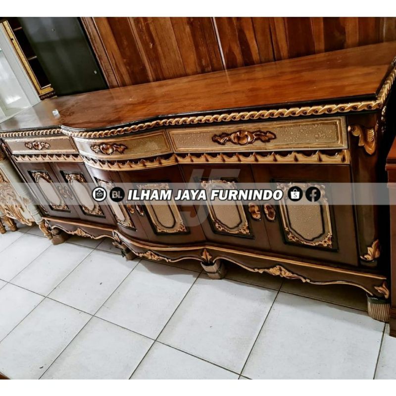 Buffet tv salina spanyol termurah jati solid - IJF027