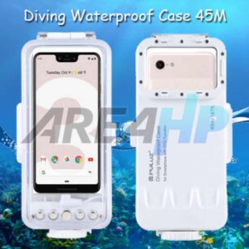 Puluz Diving Waterproof Case Casing Cover 45M Google Pixel 3,XL,3A