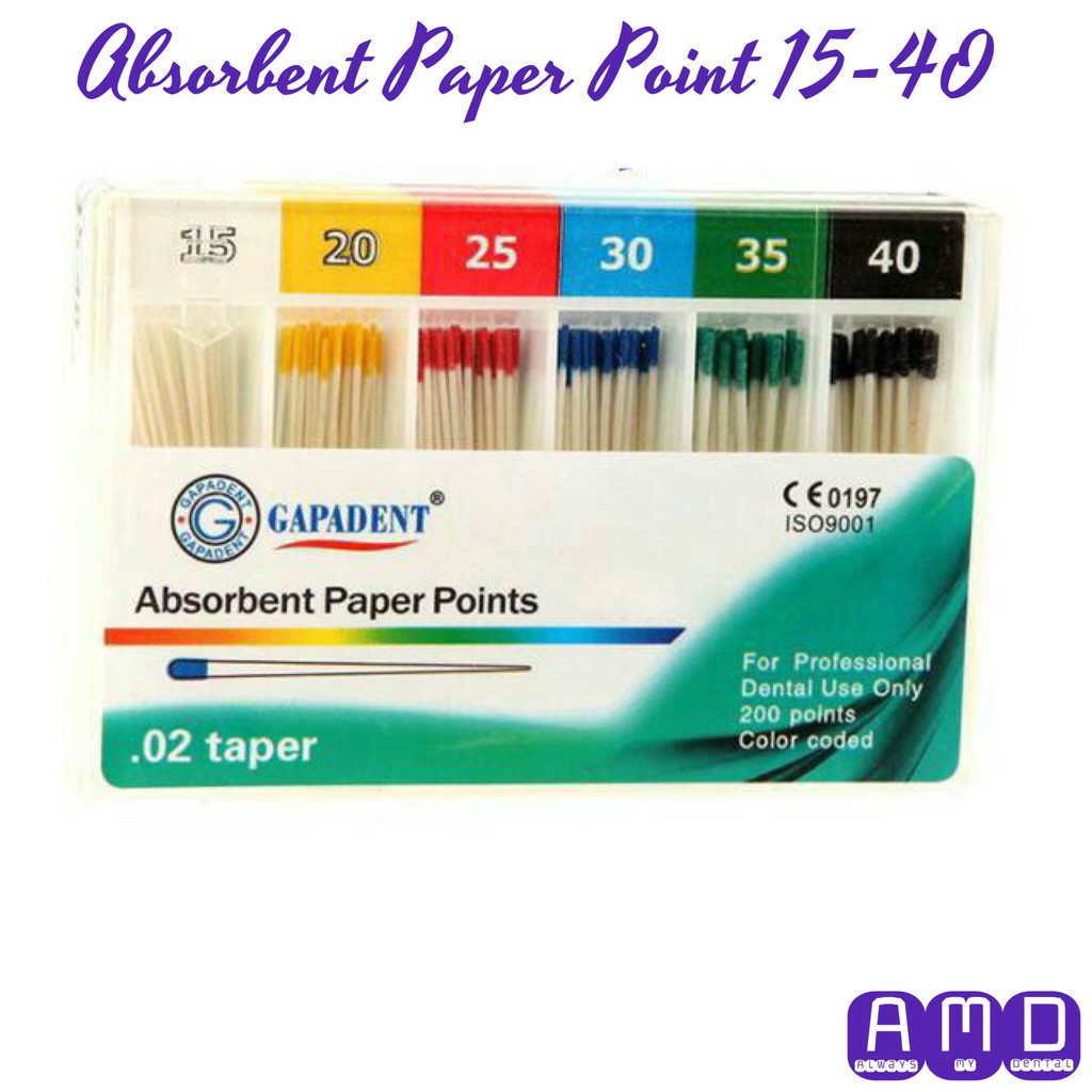 Dental Paper Point 15-40 isi 200 pcs