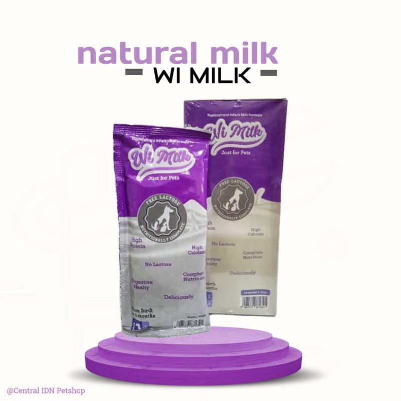 WI MILK / GROWSSY SUSU KUCING ANJING KELINCI DLL (1 box isi 10 sachet 25gr)