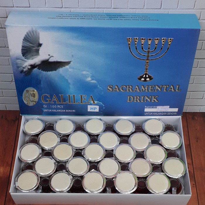 

Anggur cup hosti polos jadi satu paket isi 100