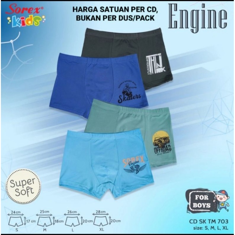 Celana dalam Boxer Anak TM 703