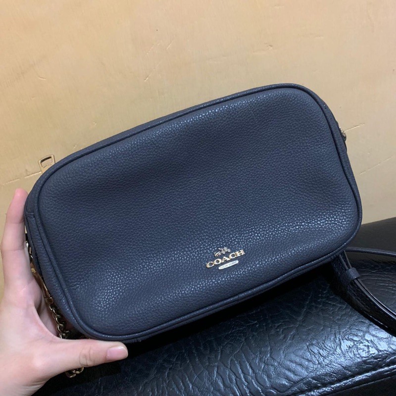 (preloved) coach islan chain crossbody bag (navy)