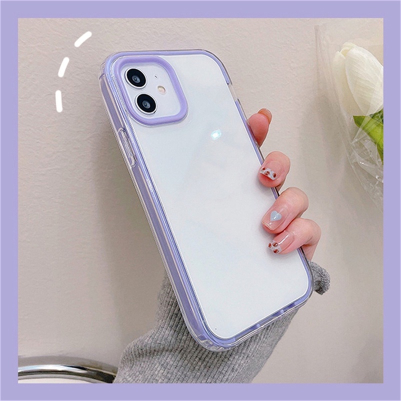 Sold Out iPhone 13Pro Phone Case iPhone13 12 11 Pro Max Xs Max X Xr iPhone 7 8 6 6s Plus 7p 8p 2 In 1 Colorful Fresh Clear TPU Soft Silicone Anti-dirty Phone Back Case