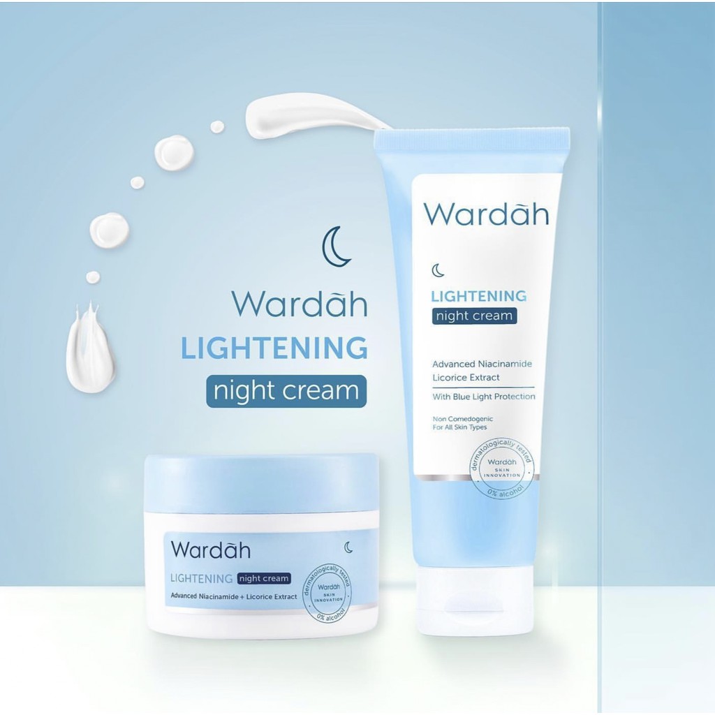 WARDAH LIGHTENING NIGHT CREAM 30gr | Shopee Indonesia