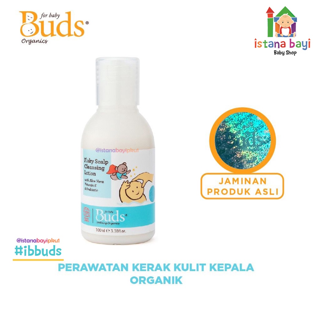 Buds Flaky Scalp Cleansing Lotion 100ml/Untuk kerak kepala pada bayi