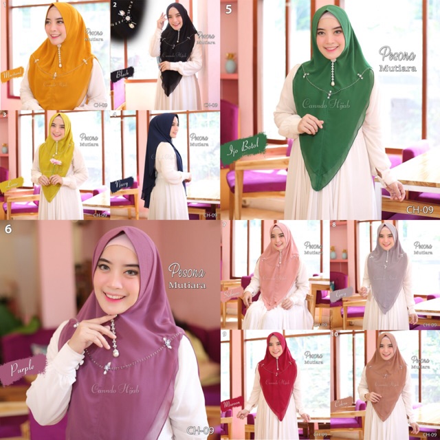 Khimar Pesona Mutiara ORI Canndo Hijab