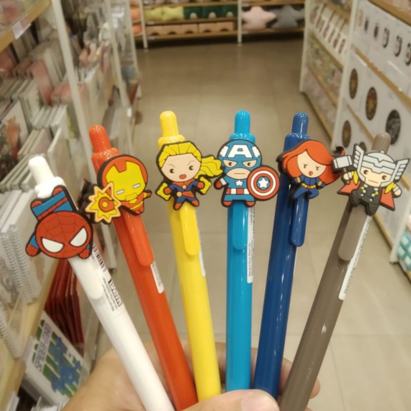 

6wrn MARVELXMINISO BOLPOINT BLACK INK GEL PEN 0.5mm
