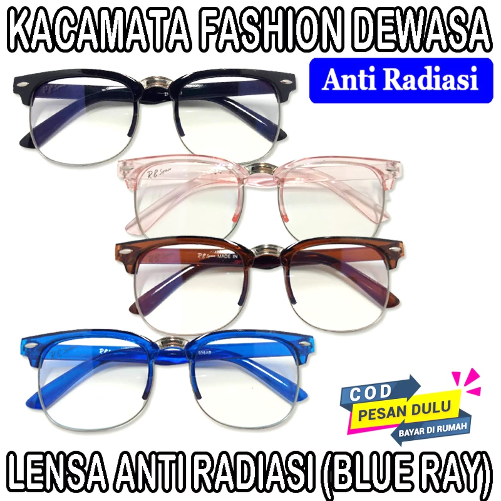 Kacamata Anti Radiasi Blueray Komputer / HP Retro 036ZK