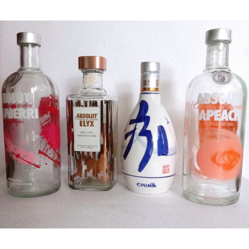 botol kaca pajangan botol koleksi botol langka botol unik/1pcs