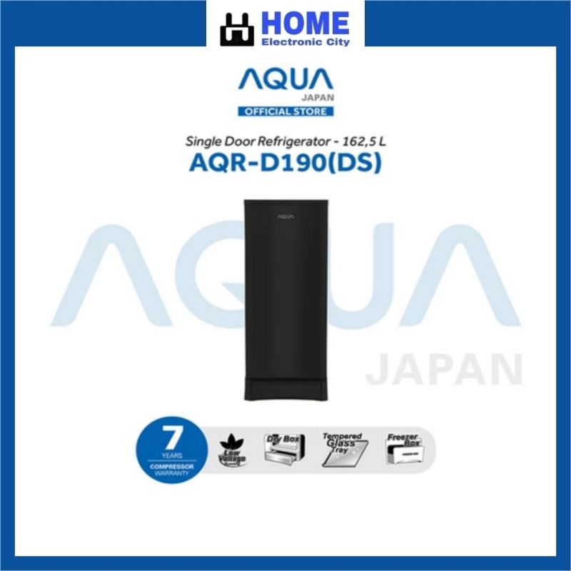 AQUA JAPAN Kulkas 1 Pintu AQR-D190(DS/LS) Garansi Resmi