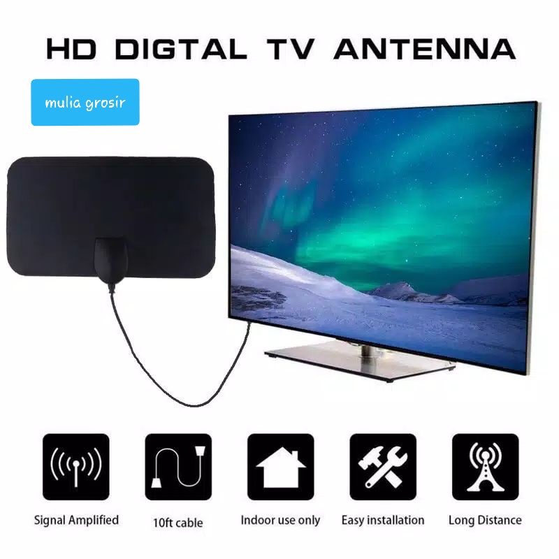 Antena Tv Indoor / Antena HDTV / Antena Tipis