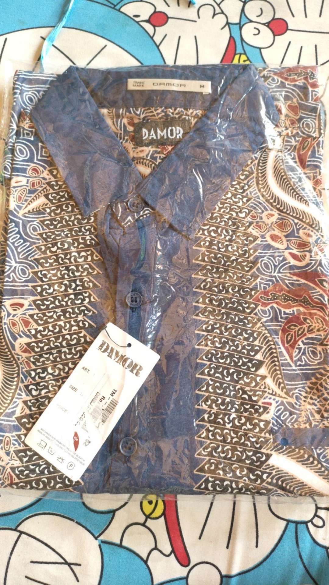 Gof Brla Damor (cressida) Batik Cowok Pakaian Pria Kemeja Batik Reguler Lengan Panjang