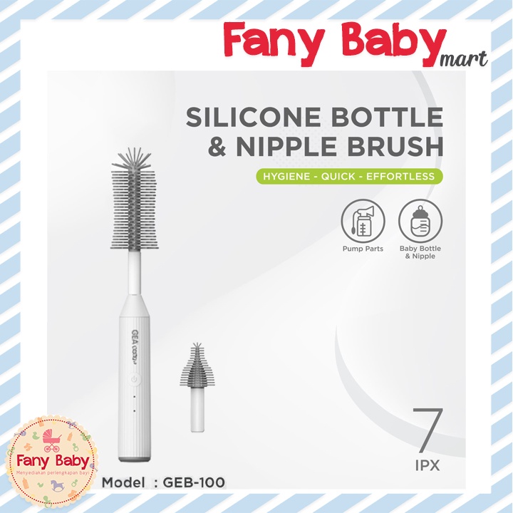 GEA BABY SILICONE BOTTLE &amp; NIPPLE BRUSH GEB-100 / SIKAT BOTOL ELEKTRIK