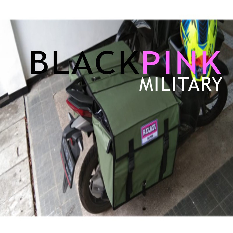 BLACKPINK Tas Obrok Pos Kurir Motor Kargo Waterproof - UKURAn KECIL