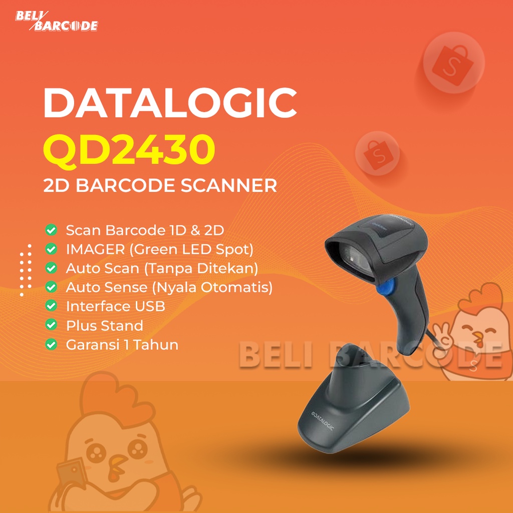 Barcode Scanner Quicscan DATALOGIC QD2430