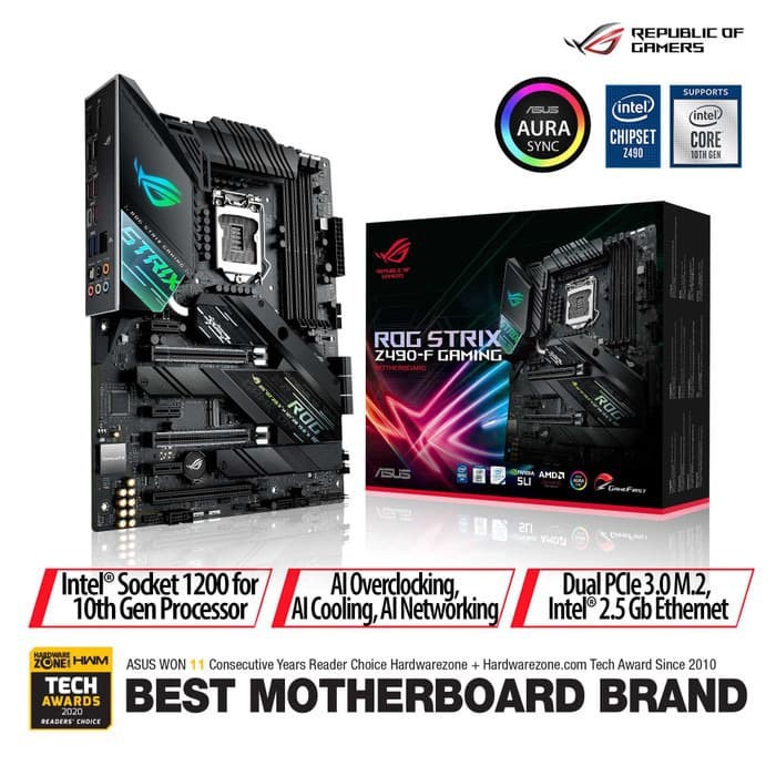 ASUS ROG STRIX Z490-F GAMING (Socket Intel LGA 1200, Gen 10)