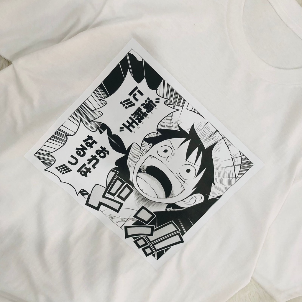 Oversized T-shirt Luffy Kaizoku-o Anime One Piece Mugiwara