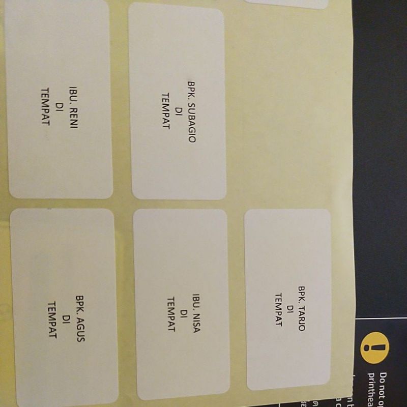 

Cetak nama undangan label 103
