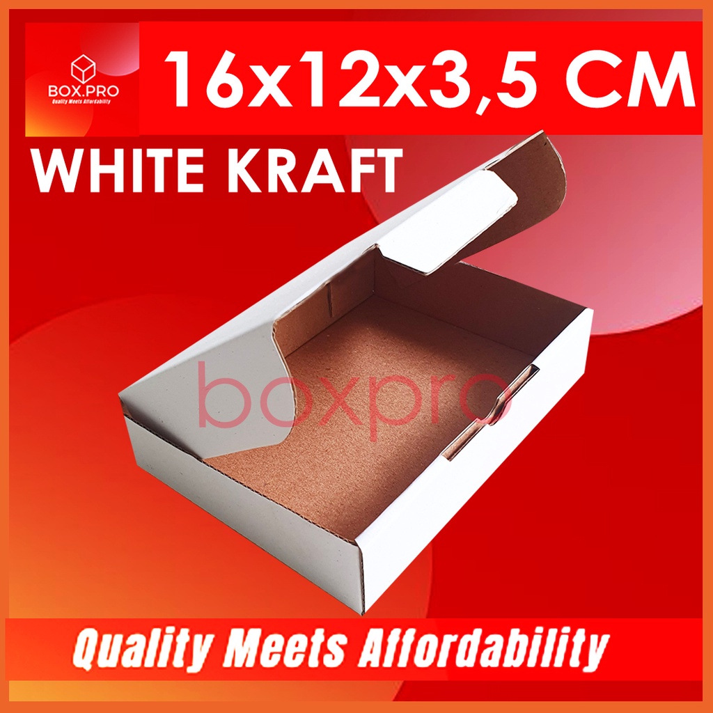 

Kardus dus PUTIH 16x12x3,5 cm (ECER) Die Cut Box pizza Kotak Packing Aksesoris Baju cookies brownie