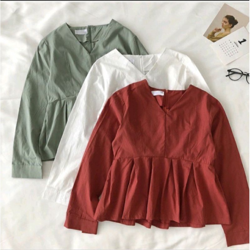 NIKAIA BLOUSE - BLOUSE WANITA - BLOUSE KOREA - ATASAN WANITA