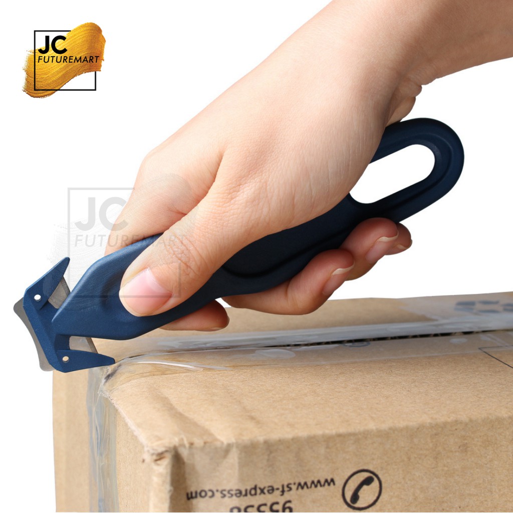 PISAU CUTTER PEMOTONG BUBBLE WRAP - BUKA PAKET - KARDUS | SAFETY KNIFE