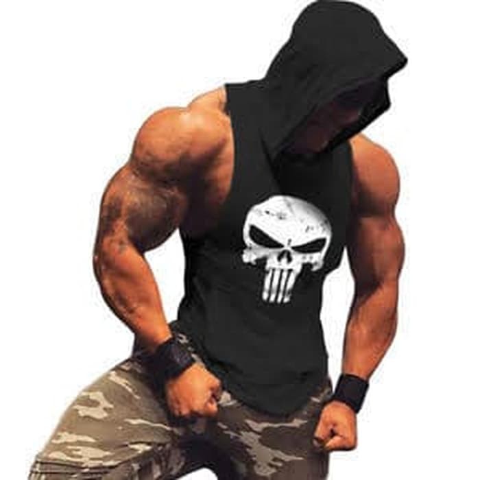 FASHION PRIA PREMIUM   jaket hoodie sweater jogging olahraga gym fitness tanpa lengan tanktop