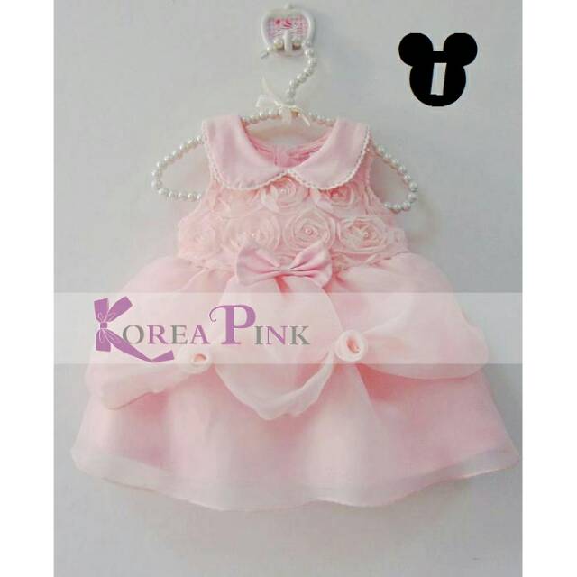 Korea pink KP 510 flowerly dress kutung