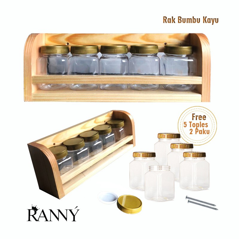 Rak Bumbu Dapur / Rak Dapur / Wadah Bumbu Dapur / Bumbu Dapur / Toples Bumbu