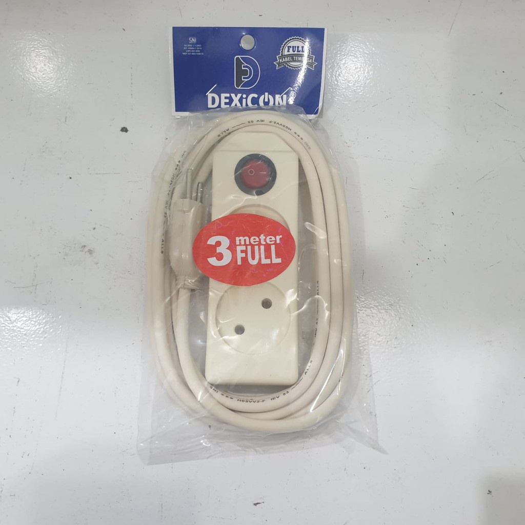 KABEL TEMBAGA DEXICON 2 LUBANG 3 METER FULL