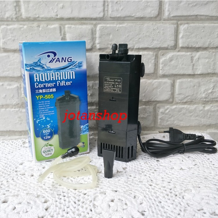 YANG YP505 YP 505 YP-505 corner filter pojok sudut aquarium aquascape