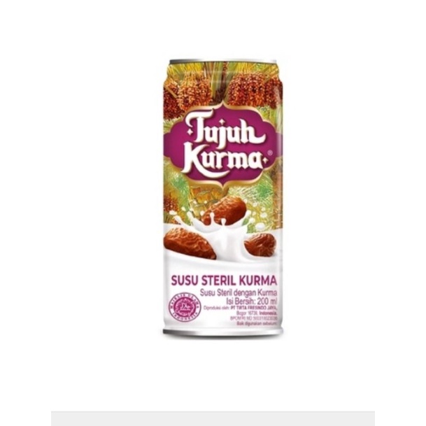 TUJUH KURMA SUSU STERIL 200 ML ISI 24 KALENG