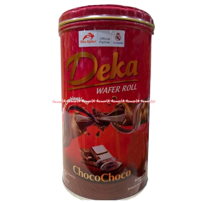 Deka Wafer Roll Chocochoco 360gr Choconut Dekka Waferroll Coklat Kacang  Snack Cemilan Wafer Roll Kemasan Kaleng Dua Kelinci